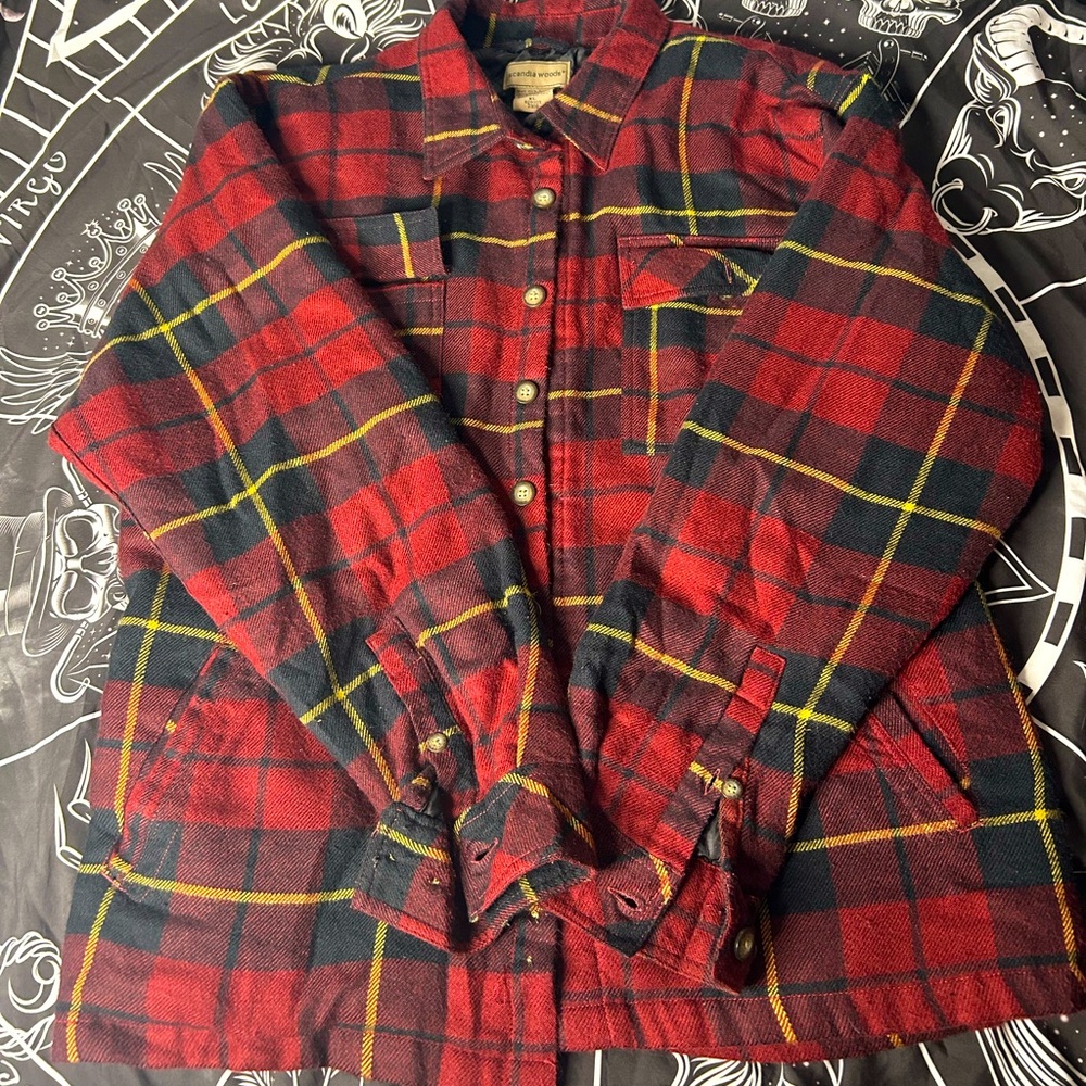 Men’s Scandia Woods plaid button up jacket